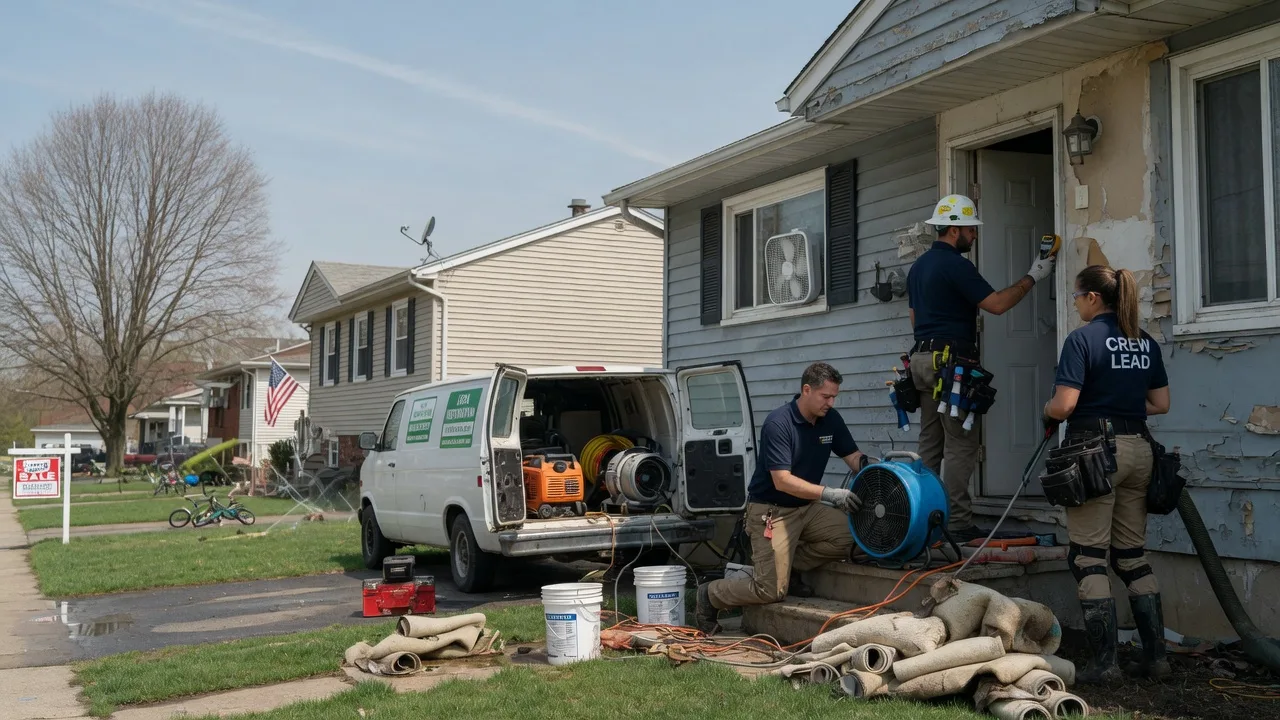 Flood Cleanup in Cordova, IL near me